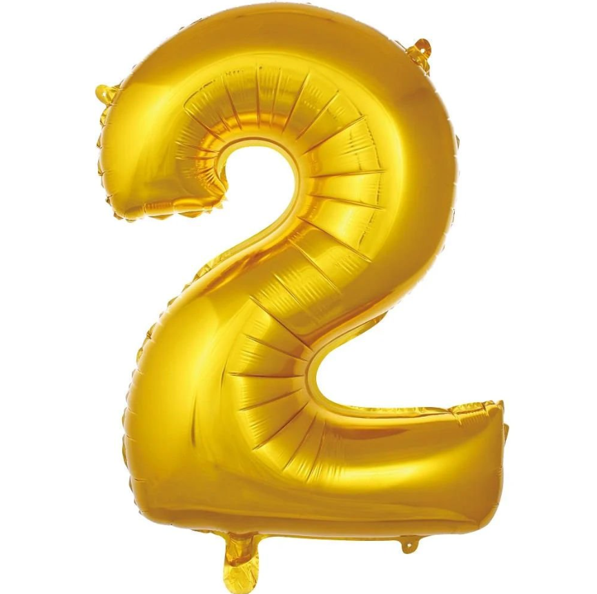 Folyo Balon Gold 2 40 İnç 100 Cm